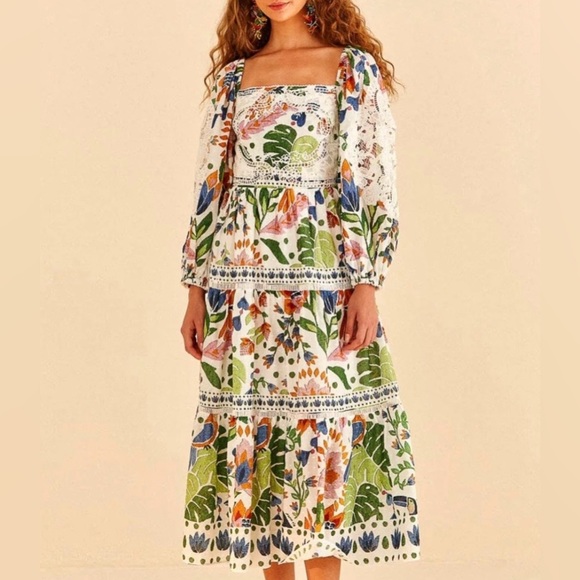 Farm Rio
Summer Garden Midi Dress - Picture 2 of 4